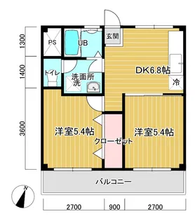 グリーンハイツ【1階】の間取り
