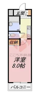 メゾンなか【3階】の間取り