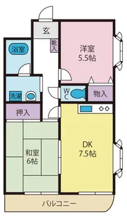 ヴィラ武智北田町【3階】の間取り