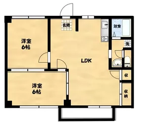 カームコア【1階】の間取り