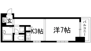 ラヴィータ箕面【1階】の間取り