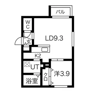 サクラブール宮の沢【4階】の間取り