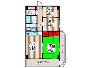 グランドゥ-ル【3階】の間取り