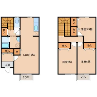 鹿児島県鹿屋市寿3【一戸建】の間取り