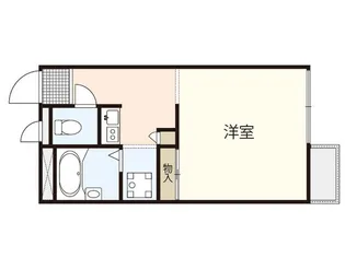 レオパレスひいらぎ【1階】の間取り