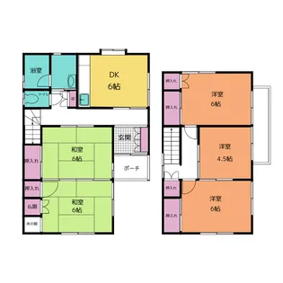 愛知県一宮市奥町字剱光寺【一戸建】の間取り