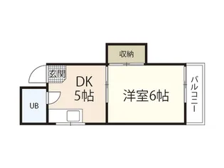 河原町ハイツ【5階】の間取り