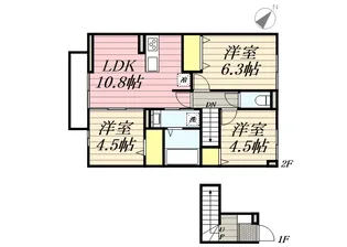 東京都練馬区中村南1【アパート】の間取り