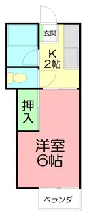 檜ハイツ【2階】の間取り