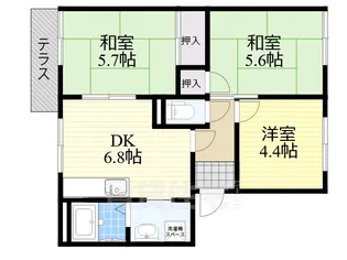 ラポールA棟【1階】の間取り