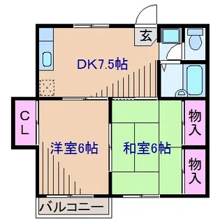 ドエル大倉山II【1階】の間取り