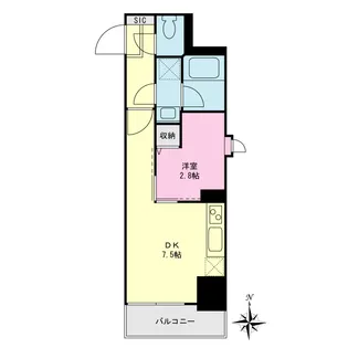 プライムネクサス大森海岸駅【14階】の間取り