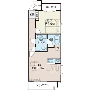プロシード鵜の木【3階】の間取り