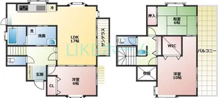 千葉県船橋市上山町2【一戸建】の間取り