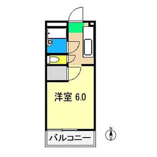 ハイツのぞみ【3階】の間取り
