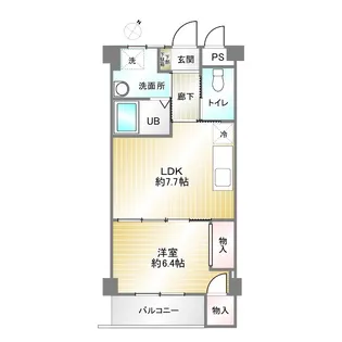 夢野アパートメント【1階】の間取り