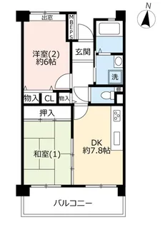 URグリーンタウン小金井【6階】の間取り