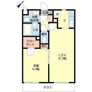 ハルトリーゲル壱番館【1階】の間取り