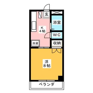 フラワーハイツ【3階】の間取り