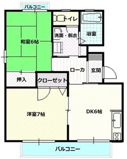 ディアス和 A棟【2階】の間取り