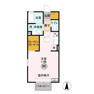 クレール【1階】の間取り