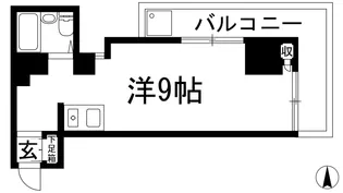 バイオレットコーポ【1階】の間取り