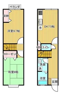 ツインピア舟入II【1階】の間取り