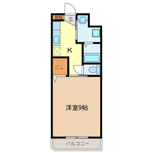 アンジュール川方【3階】の間取り