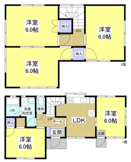 静岡県浜松市中央区楊子町【一戸建】の間取り