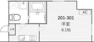 1Kの間取り画像