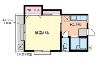 セドロ クアトロ【2階】の間取り