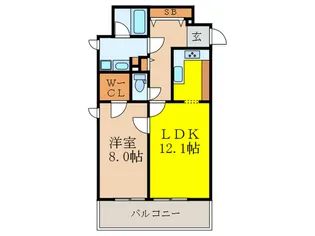 リーガル新大阪駅前【7階】の間取り