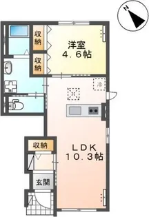 ルナ・ピエーナII【1階】の間取り