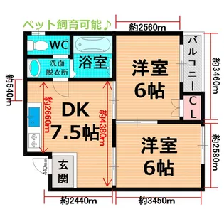 エトワルK【2階】の間取り