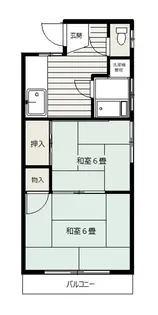 倉島荘【2階】の間取り