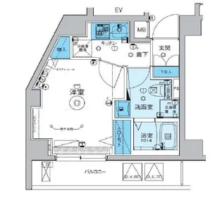 神奈川県横浜市南区睦町1【マンション】の間取り