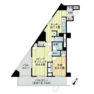 クレール芝【3階】の間取り