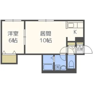ノーブル円山【1階】の間取り