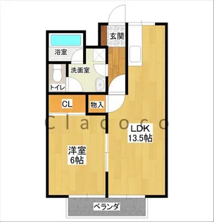 クオレ増渕I【1階】の間取り