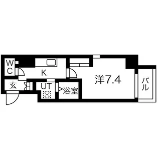 愛知県名古屋市中区橘1【マンション】の間取り