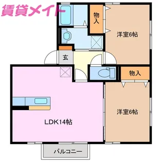 セピアコート【2階】の間取り