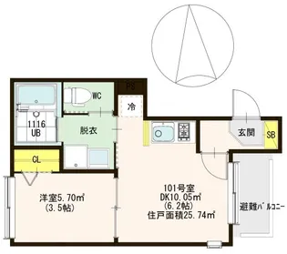 アルデイラAOI【1階】の間取り