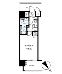 大阪府大阪市西区本田2【マンション】の間取り