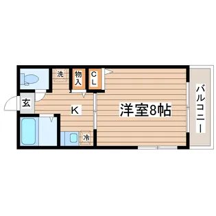 グーテンモルゲン【2階】の間取り