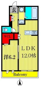 グランテラス六町【2階】の間取り