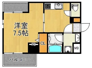 ラフィネ ティーズ【4階】の間取り