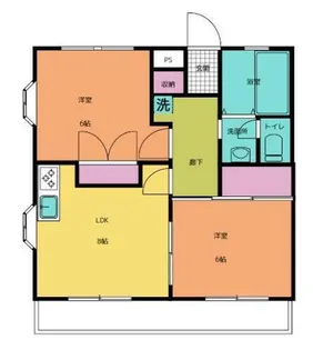 メゾンクレール・M【2階】の間取り