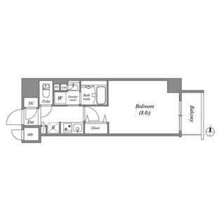 ルネサンスコート錦糸町【4階】の間取り