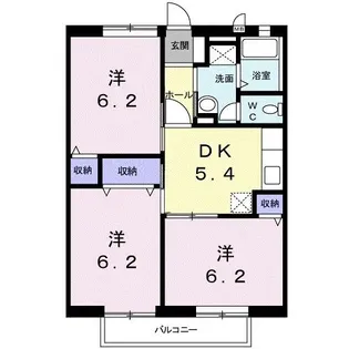 カーサパルドI【2階】の間取り