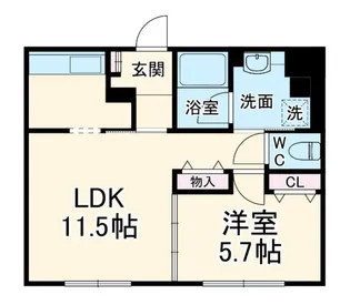 Sotterranea【2階】の間取り